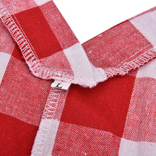 Elegant Big Square Patchwork Deep V Neck Long Women Shirts 3XL Red Plaid Women Shirts For day J4U66