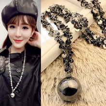 Women Crystal Pendant Sweater Chain Long Pendant Necklace Jewelry J4U66