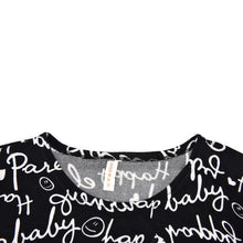 Korea Style Women Tops T-Shirt Letter Print top Scoop Neck Knitted Long Shirts Pullover J4U66