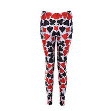 Sexy Women Cards Printing Leggins Pants Gifts For Women One Size J4U66