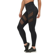 Sexy Women Skinny Patchwork Mesh Leggings Gifts For Women Push Up Pants  J4U66