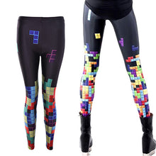 Sexy women 3D prints tetris Sliding Blocks game Polyester elastic fitness Leggings Pants Women Accessories J4U66