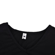 Short Front And Long Back Tops Tees Split Cool Women T shirt Sexy Women T Shirts Deep V Hollow Cut Out Sleeve Tee shirt J4U66