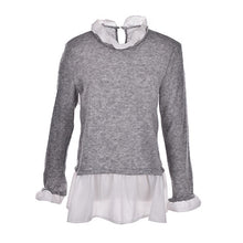 Size S-XL Women Knitted Sweater Long Sleeve Loose Cardigan Jumper Knitwear Outwear Coat Grey Color J4U66