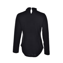 Women Sexy V Neck Irregular Blouses Shirts Ladies Casual Loose Long Sleeve Tops Black J4U66