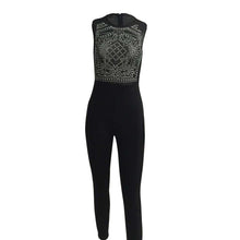 Elegant Womens Rompers Jumpsuit Sleeveless O Neck Long Playsuits Casual Solid Bodysuit J4U66