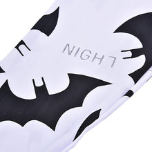 Women White Thin Fitness Leggings Bat Printed Leggings Skinny Animal Punk Style One Size  J4U66