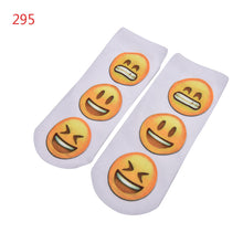 10 Styles Women 3D Printed Smiley Face Emoticons Emoji Amusing Ankle Socks Costume Accessories For Women J4U66