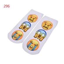 10 Styles Women 3D Printed Smiley Face Emoticons Emoji Amusing Ankle Socks Costume Accessories For Women J4U66