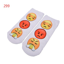 10 Styles Women 3D Printed Smiley Face Emoticons Emoji Amusing Ankle Socks Costume Accessories For Women J4U66