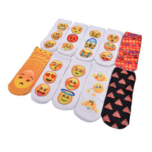 10 Styles Women 3D Printed Smiley Face Emoticons Emoji Amusing Ankle Socks Costume Accessories For Women J4U66