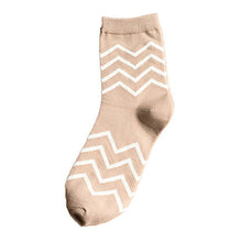 Japanese Women Wind Cloud Rain Weather Socks Cartoon Weed Egg Rural Striped Footprint Socks 5 Styles J4U66