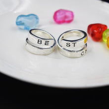 Couple Ring For Best Friends Forever Gift Best Bitches Rings Split word Two Rings J4U66