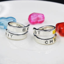 Couple Ring For Best Friends Forever Gift Best Bitches Rings Split word Two Rings J4U66