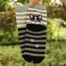 Women 3D Print Animal Dog Socks Xmas Socks Funny Casual Socks 6 Styles  J4U66