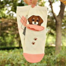 Women 3D Print Animal Dog Socks Xmas Socks Funny Casual Socks 6 Styles  J4U66