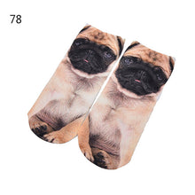 Women beauty short funny socks 3D printed Socks Animal cotton Blend sock for girls Gifts Whosale 5 Styles J4U66
