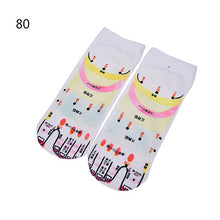 Women beauty short funny socks 3D printed Socks Animal cotton Blend sock for girls Gifts Whosale 5 Styles J4U66