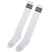 Women's Striped Thigh High Sexy Cotton Polyester Socks Over Knee Girl Lady Socks 4 Colors J4U66