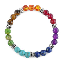 7 Chakra Mixed Stone Healing Pray Mala Chakra Bracelet Men Women Bracelet Buddha Beads Jewelry  J4U66