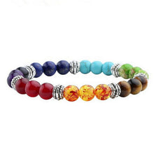 7 Chakra Mixed Stone Healing Pray Mala Chakra Bracelet Men Women Bracelet Buddha Beads Jewelry  J4U66
