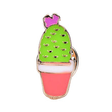 jewelry Cactus Metal Brooch Pins Button Pins Jeans Bag Decoration J4U66