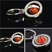 s 3D Sports Rotating Basketball football soccer Keychain Keyring Ring Key Fob Ball Gifts For Men  J4U66