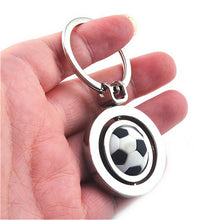 s 3D Sports Rotating Basketball football soccer Keychain Keyring Ring Key Fob Ball Gifts For Men  J4U66