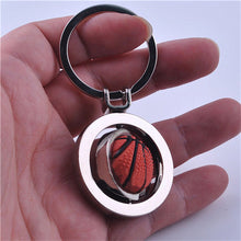 s 3D Sports Rotating Basketball football soccer Keychain Keyring Ring Key Fob Ball Gifts For Men  J4U66