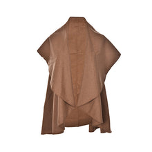 s 5 Colors Women Stylish Sleeveless Cloak Coats Women Lapel Waistcoat Vest Cloak J4U66