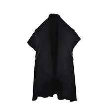s 5 Colors Women Stylish Sleeveless Cloak Coats Women Lapel Waistcoat Vest Cloak J4U66