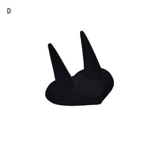 s Black Velvet 1/2/3 Finger Ring Stand Jewelry Holder Display Women Jewelry Gift For Lady  J4U66