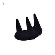 s Black Velvet 1/2/3 Finger Ring Stand Jewelry Holder Display Women Jewelry Gift For Lady  J4U66