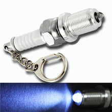 s Casual LED Key Chain Spark Plug Key Chain Keychain Car Parts Keyring  J4U66