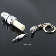 s Casual LED Key Chain Spark Plug Key Chain Keychain Car Parts Keyring  J4U66