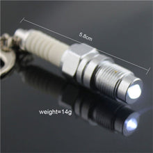 s Casual LED Key Chain Spark Plug Key Chain Keychain Car Parts Keyring  J4U66
