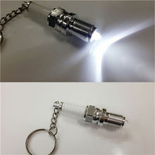 s Casual LED Key Chain Spark Plug Key Chain Keychain Car Parts Keyring  J4U66
