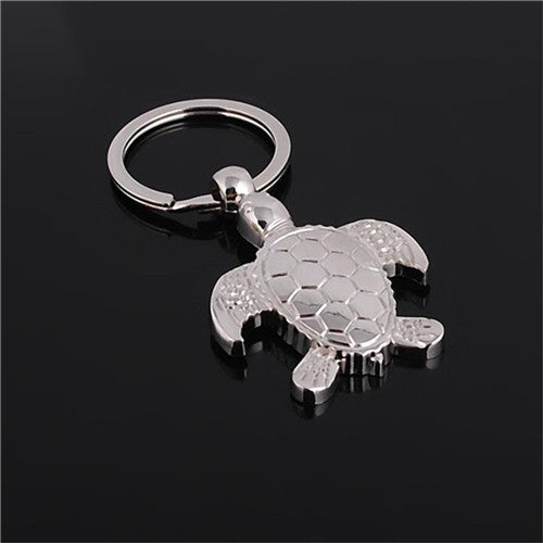 s Classic 3D Pendant Key Chain Cute Sea Turtle Keyring Keychain Creative Gift For Men Women  J4U66