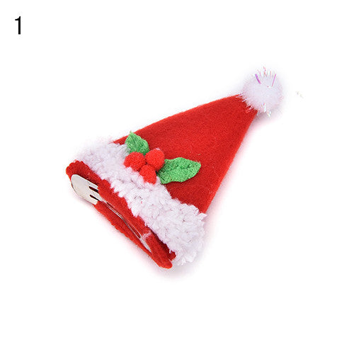 s LED Glow Hat Pattern Girls Hair Clip Decoration Festival Hairpin Creative 4 Styles J4U66