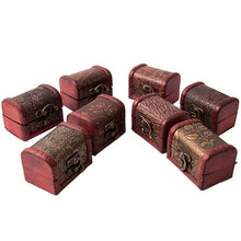 Vintage Wooden Jewelry Storage Treasure Chest Wood Box Case Organiser Gifts Carrrying Cases Random send J4U66