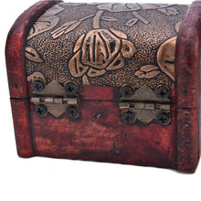 Vintage Wooden Jewelry Storage Treasure Chest Wood Box Case Organiser Gifts Carrrying Cases Random send J4U66