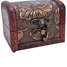 Vintage Wooden Jewelry Storage Treasure Chest Wood Box Case Organiser Gifts Carrrying Cases Random send J4U66