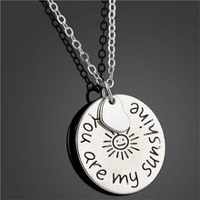 s Women Jewelry Women "you are my sunshine" Letter Pendant Necklace Women Love Gifts  J4U66