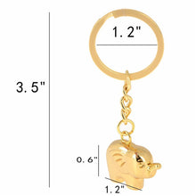 s animal key rings Alloy elephant keychain for girl women handbag charm accessory Silver Gold Colors  J4U66