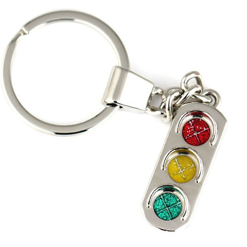 s car key chain Red and green lights Traffic Light keychain maleWomen's key ring  J4U66