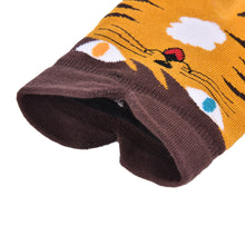 3D Animals Striped Cartoon Socks Women Girl Cat Footprints Cotton Ankle Socks J4U66