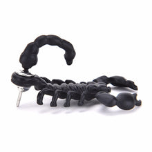 Ancient Men Women 3D Animal Metal Scorpion Ear Stud Earrings TS CA Gold, Silver, Black color J4U66