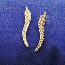 Ear Sweep Wrap Silver & Gold Ear Climber Leafs Ear Clip Cuffs Earrings for Women Jewelry J4U66