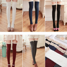 Women Lace Over Knee Leg Warmer Soft Knitting Stocking Legging Socks 5 Colors J4U66