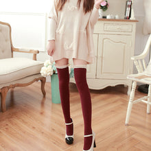 Women Lace Over Knee Leg Warmer Soft Knitting Stocking Legging Socks 5 Colors J4U66